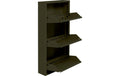 Schuhschrank Paolo, Olive 50x15x104 cm von Kare