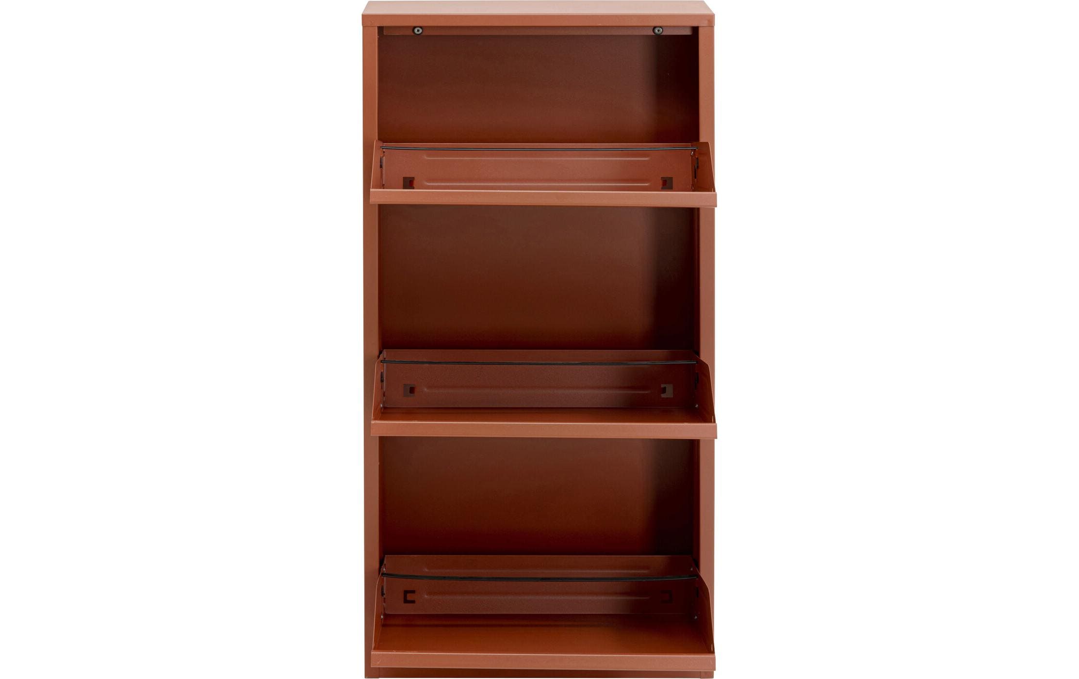 Kare Schuhschrank Caruso 3er Braun
