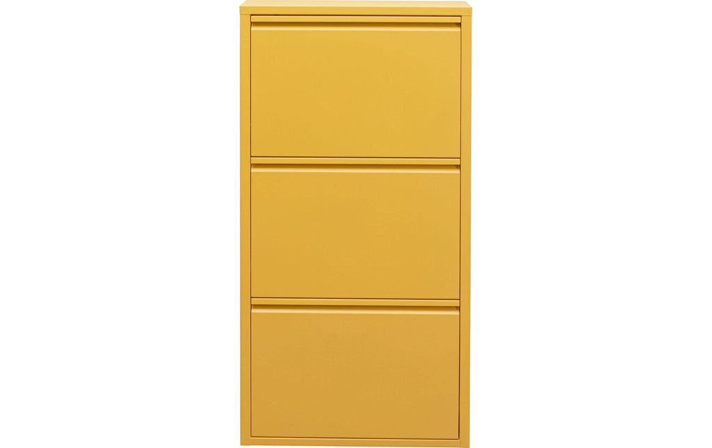 Kare Schuhschrank Caruso 3er Gelb