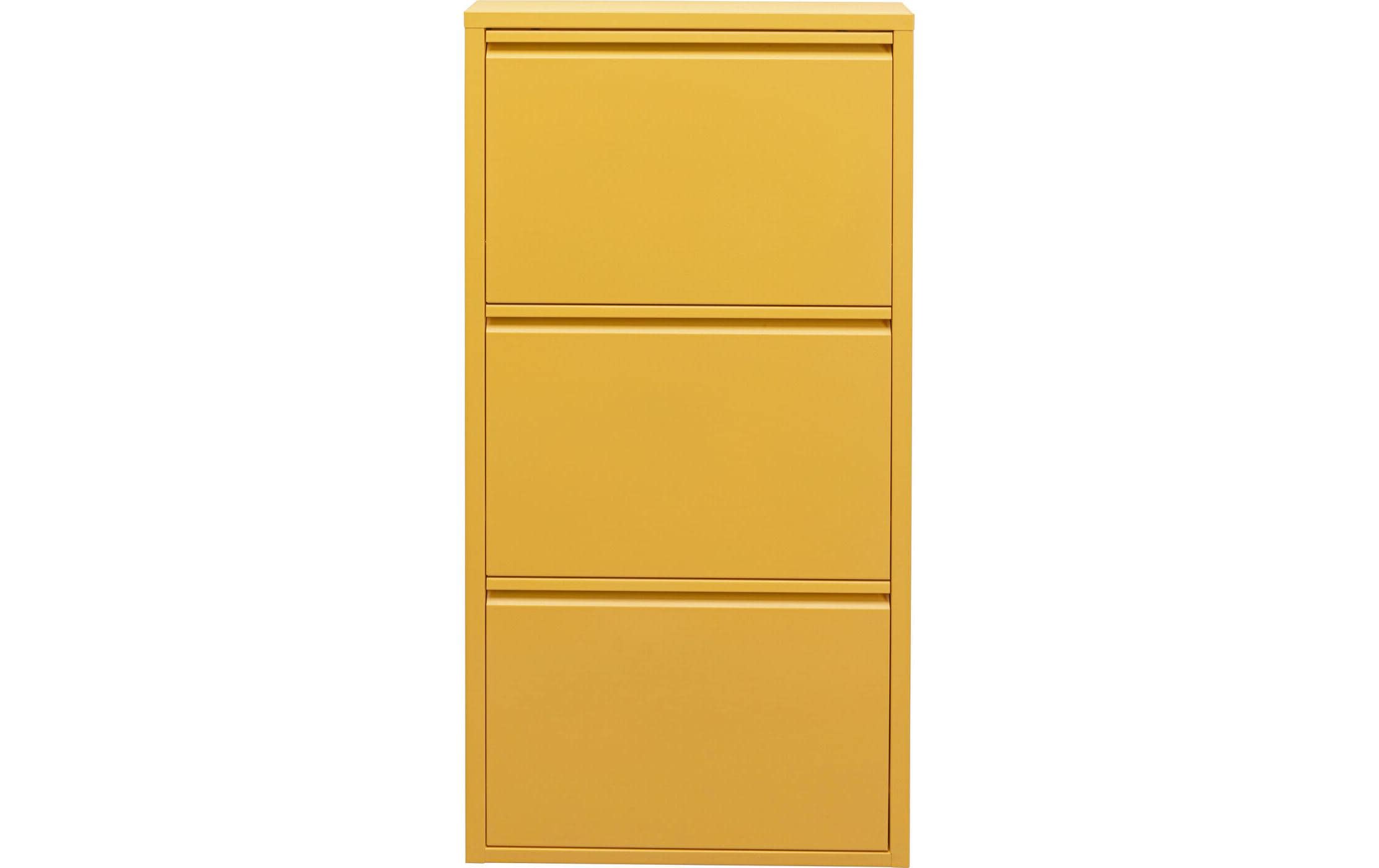 Kare Schuhschrank Caruso 3er Gelb