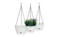 relaxdays Blumenampel L/M/XL 3er Set