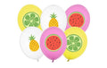 Partydeco Ballon Früchte 6 Stk Mehrfarbig