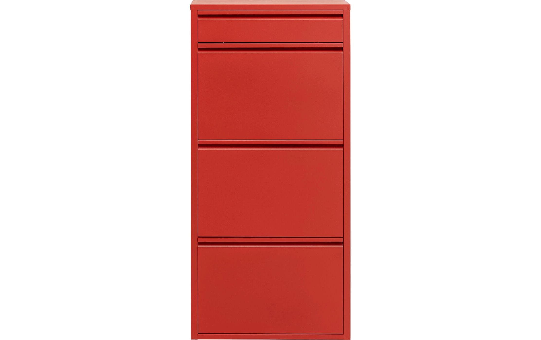 Kare Schuhschrank Caruso 3 plus 1 Rot
