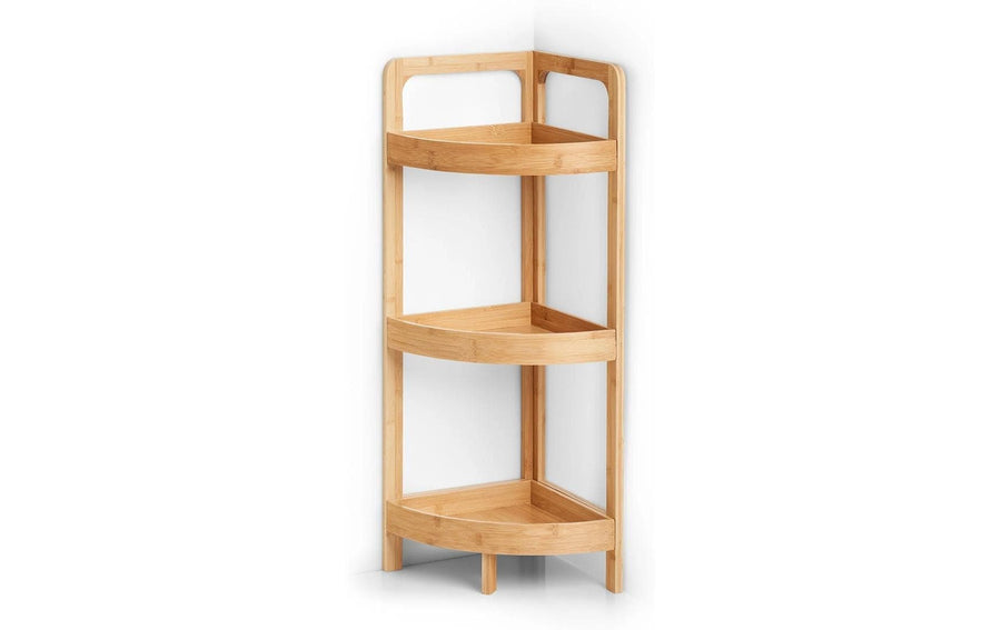 Zeller Present Eckregal Bamboo 3 Tablaren 29 x 29 x 85 cm (L x B x H)
