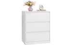 VASAGLE Kommode mit 3 Schubladen 60 x 75 cm, Weiss