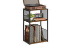 Beistelltisch 30x60 cm Braun VASAGLE Stahl Spanplatte