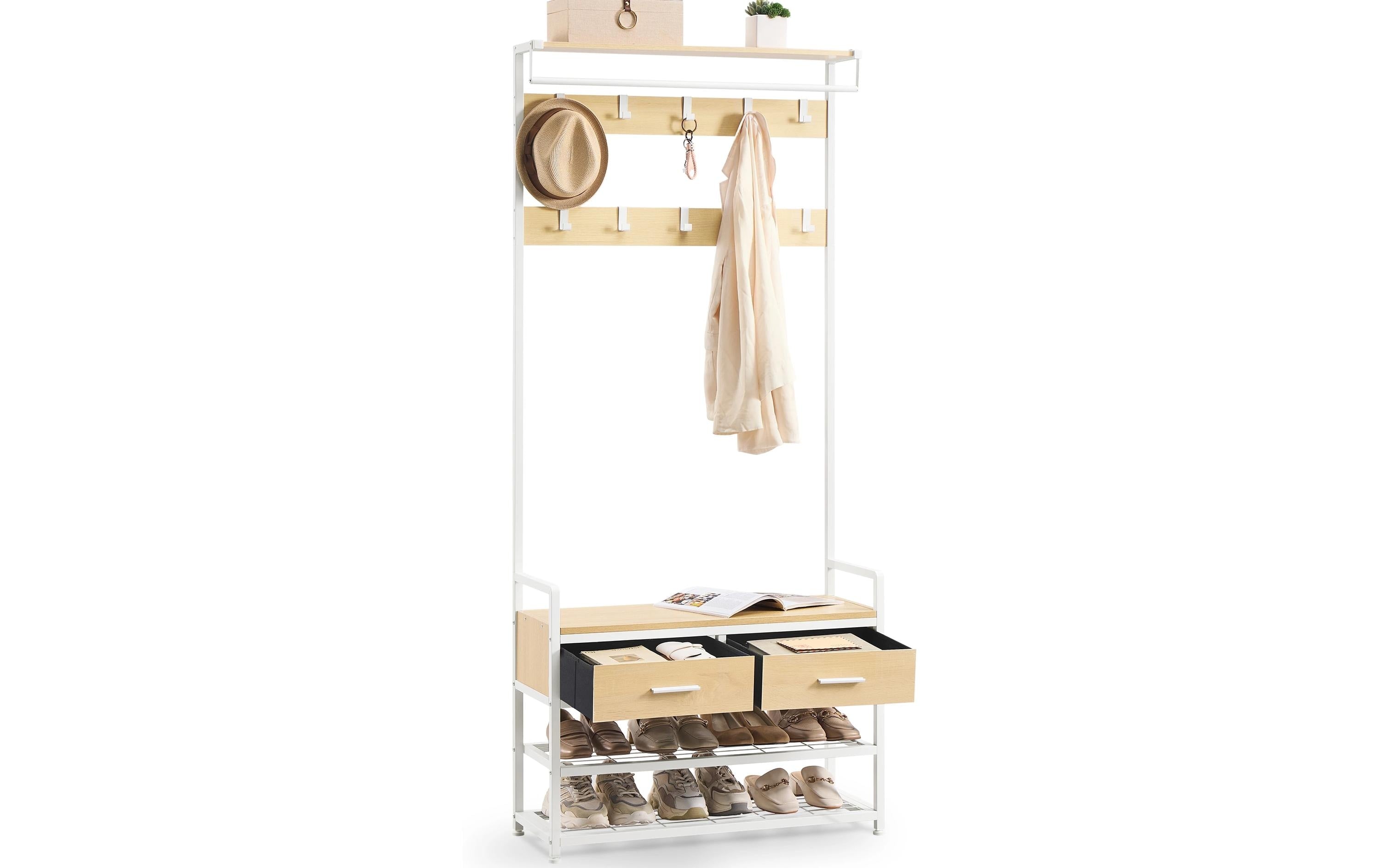 Vasagle Garderobe mit Schuhregal 80.4x30x181.6 cm