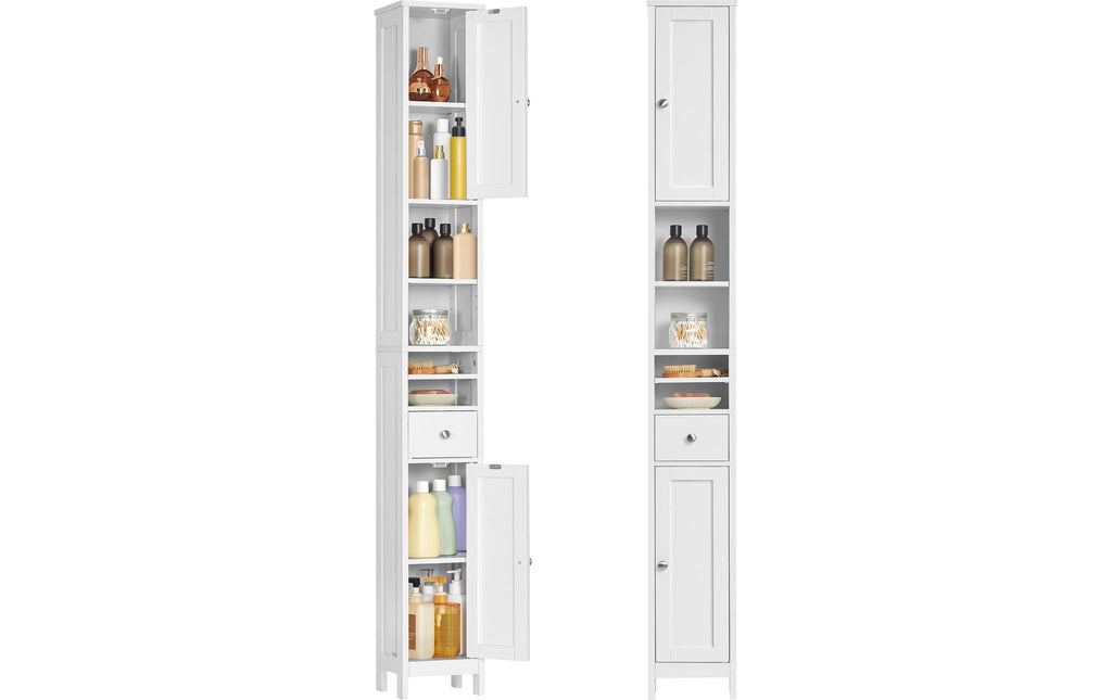 Kommode Landhausstil 30x170 cm Weiss VASAGLE