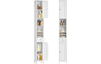 Kommode Landhausstil 30x170 cm Weiss VASAGLE
