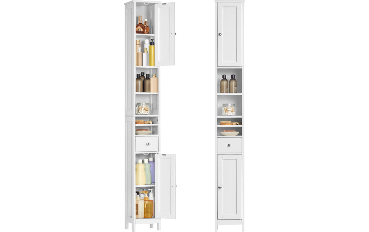 Kommode Landhausstil 30x170 cm Weiss VASAGLE