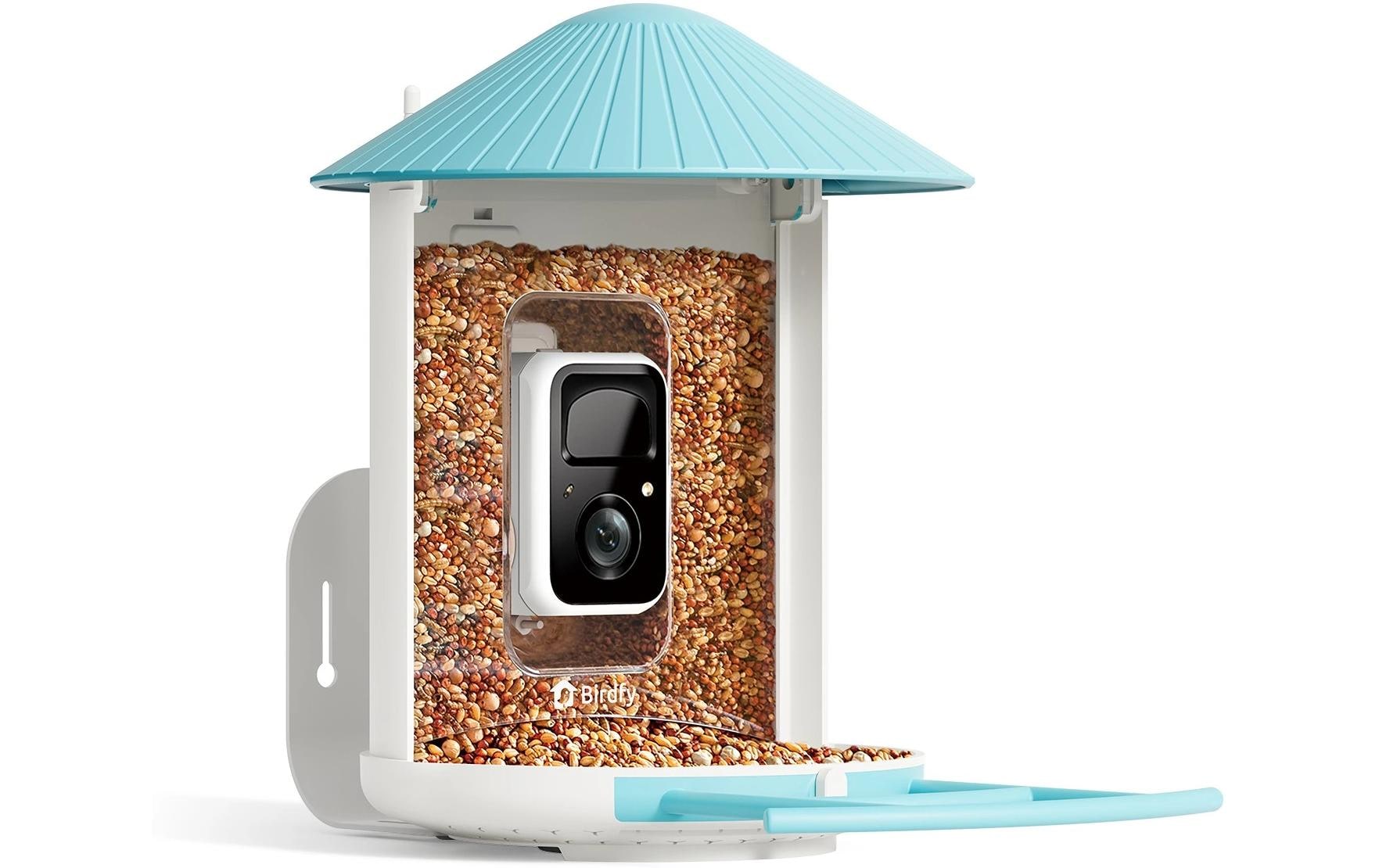 Birdfy Futterspender Basic Solar Vogelfutterspender mit Kamera + Lifetime Ai