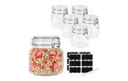 relaxdays Einmachgläser Set 6-teilig, 750 ml pro Glas