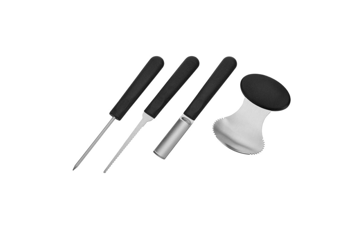 Westmark 4tlg. Kürbis Schnitz-Set 4-teilig, Kunststoff, Schwarz