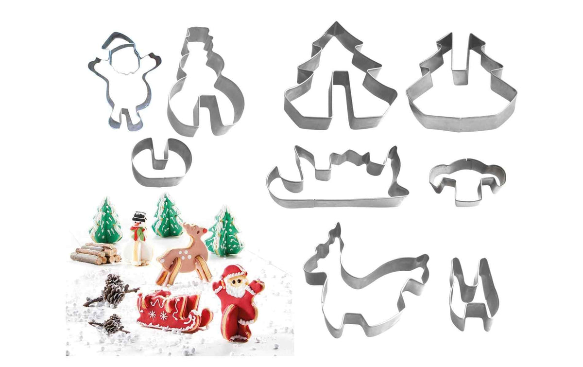 Westmark 9-tlg. 3D Set Santa Claus is coming Ausstechformen