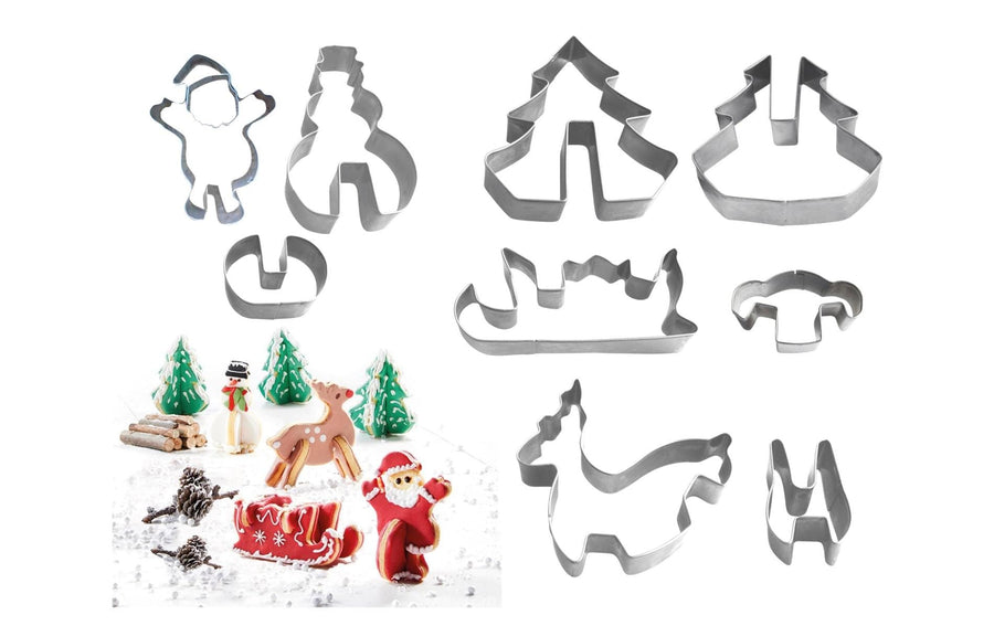 Westmark 9-tlg. 3D Set Santa Claus is coming Ausstechformen
