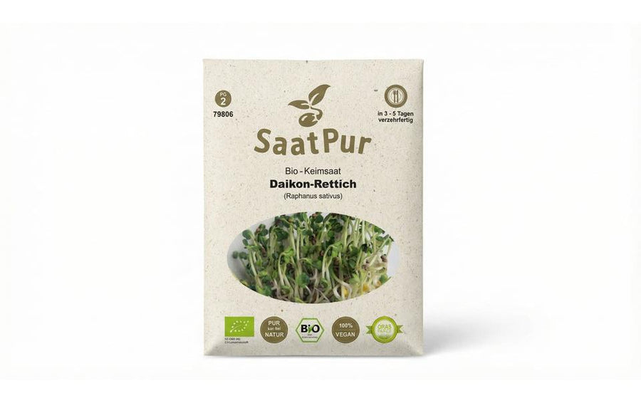 Gorilla Gardening Daikon Rettich Keimsprossen Microgreens