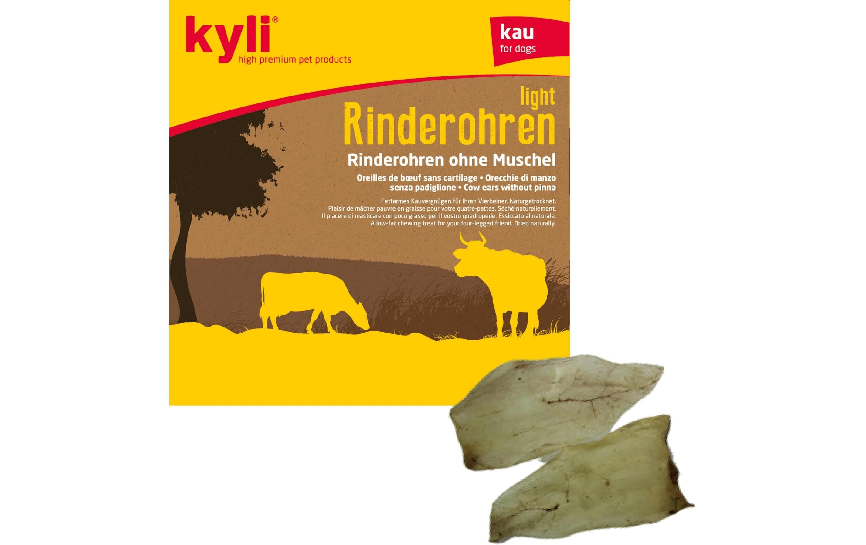 kyli Kauartikel Rinderohren ohne Muschel, 50Stk.