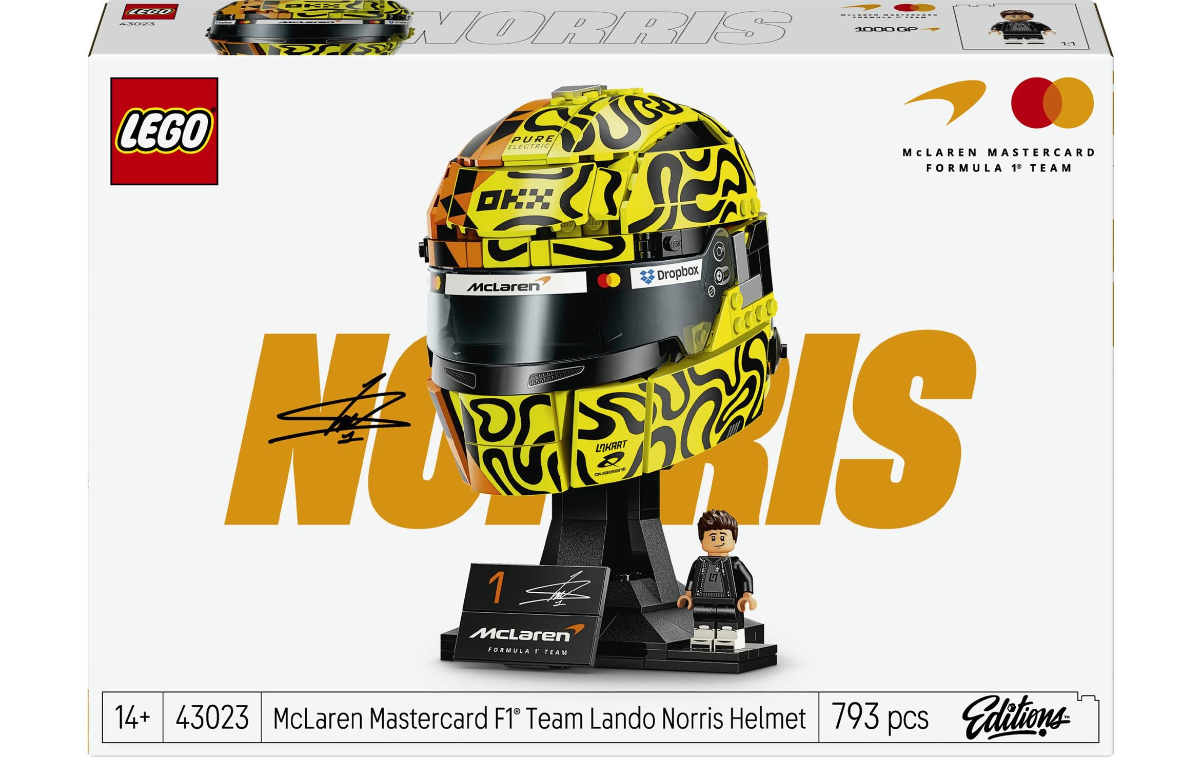 LEGO® McLaren Mastercard F1® Team Lando Norris’ Helm 43023