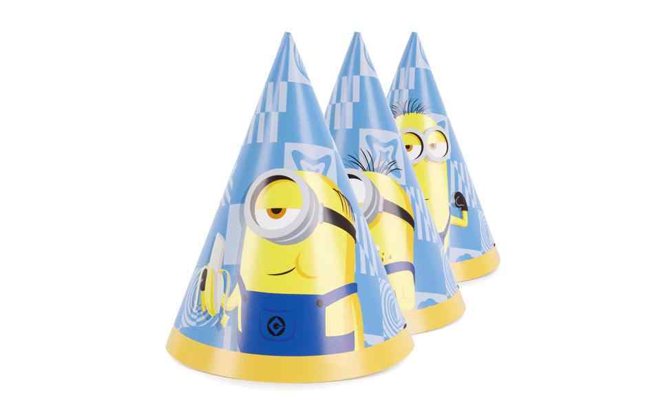 Partydeco PartyDeco Partyhütchen Minions, 6er-Set 16 cm Mix 6 Stück