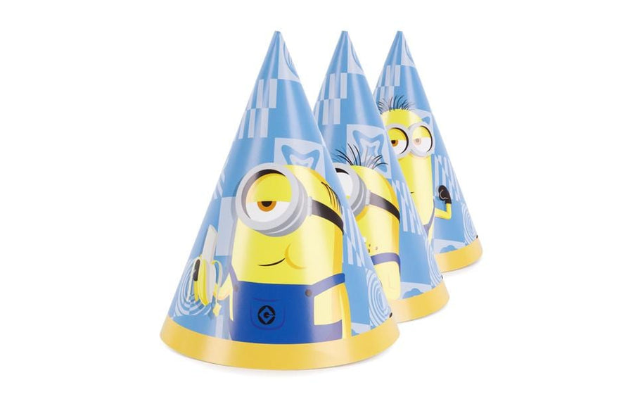 Partydeco PartyDeco Partyhütchen Minions, 6er-Set 16 cm Mix 6 Stück