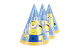 Partydeco PartyDeco Partyhütchen Minions, 6er-Set 16 cm Mix 6 Stück