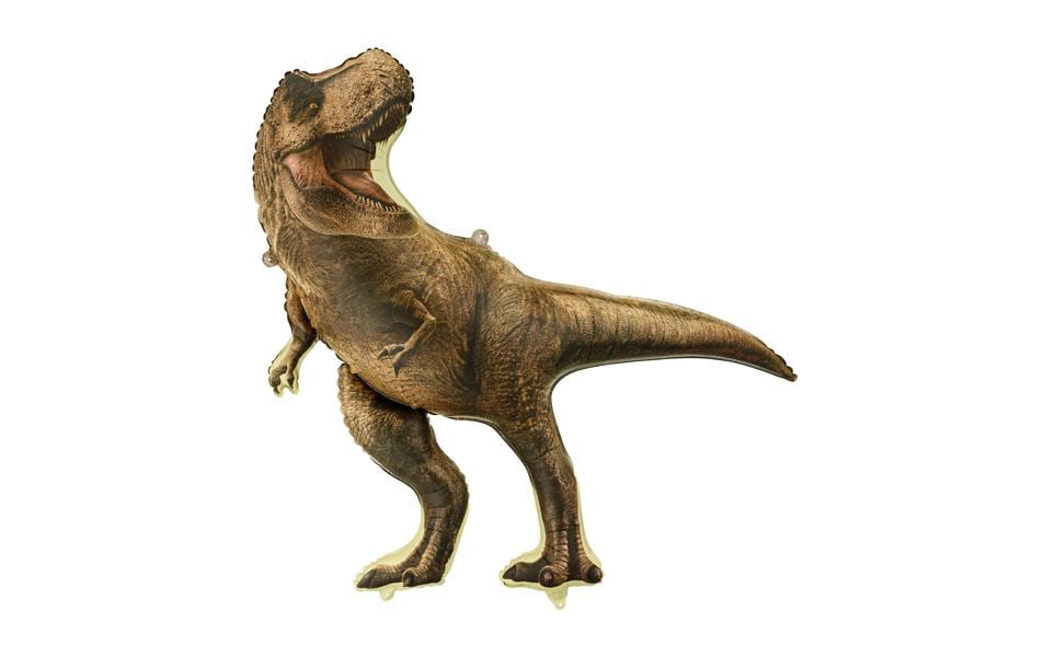 Partydeco Folienballon Jurassic World T-Rex Braun