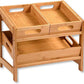 Kesper Küchenregal Bambus – 2 Ebenen, 55 x 20 x 27 cm