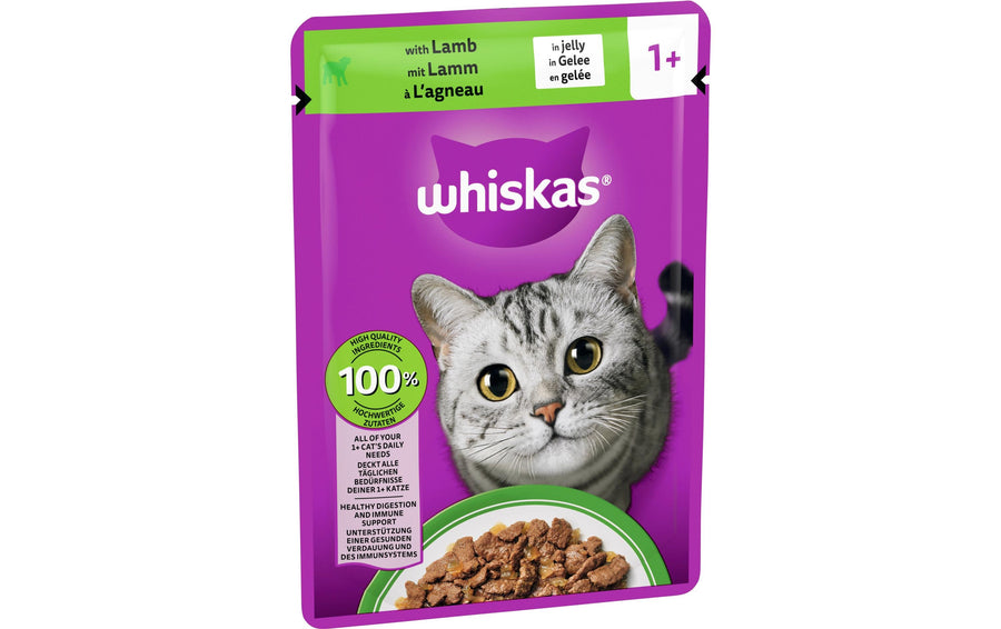 Whiskas 1+ Lamm in Gelee 28x85g