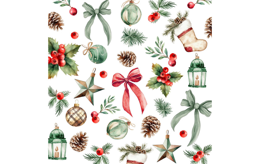 Braun + Company Servietten 25 x 25 cm 20er Pg, Cocktail Festive Decoration