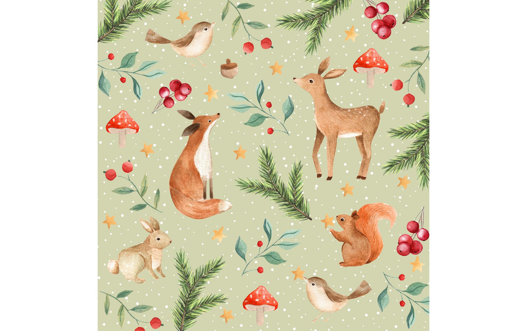 Weihnachtsservietten Winternight aus Recyclingpapier