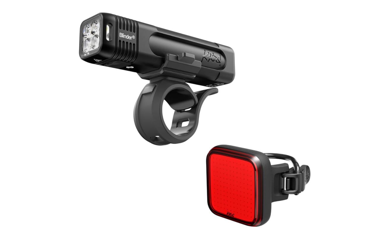 Knog Lichtset Blinder 700 & Blinder Square Velolicht,  schwarz