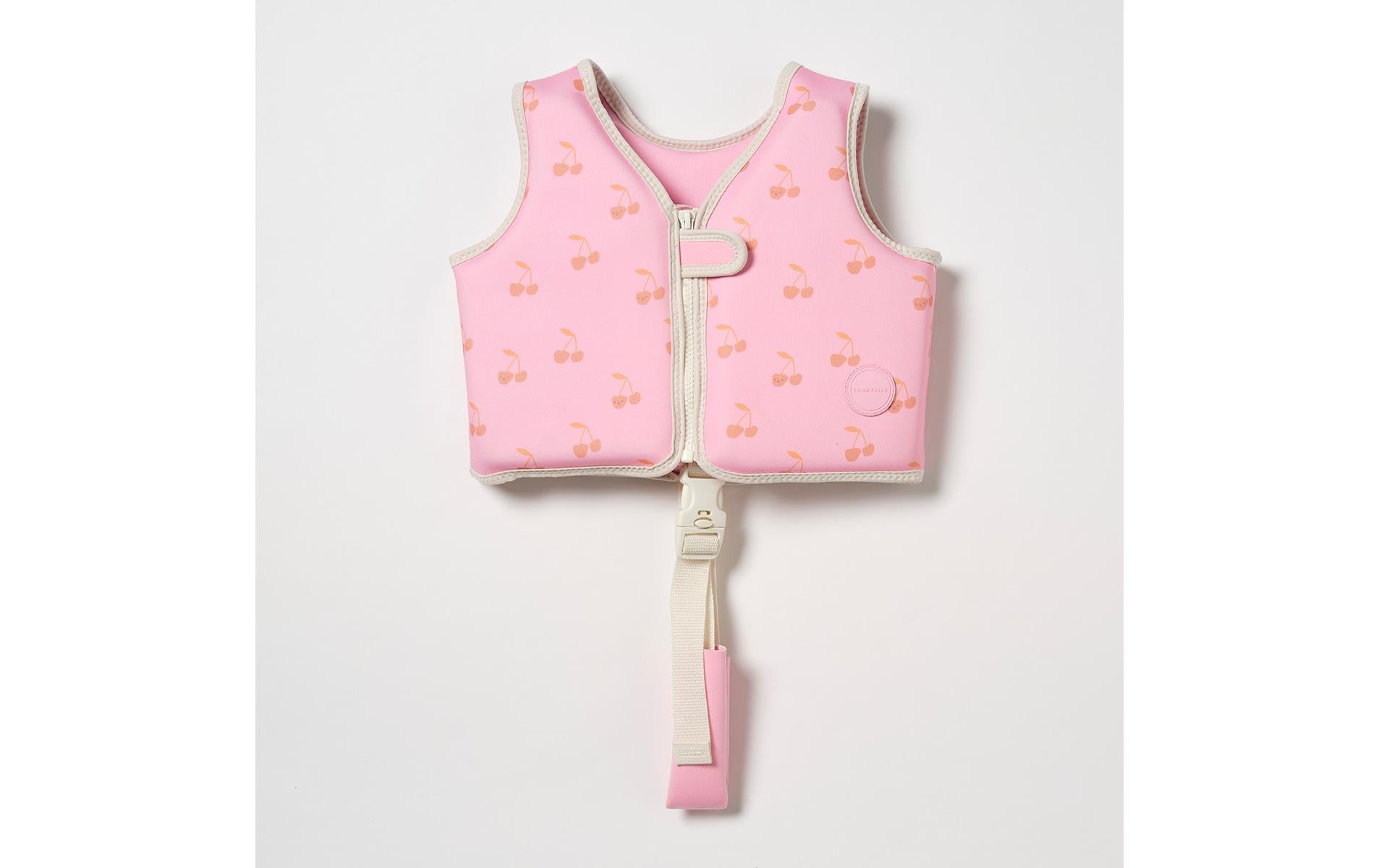 Kids Swim Vest 2-3 Cotton Candy Cherry