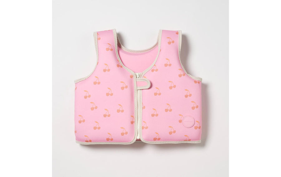 Kids Swim Vest 3-6 Cotton Candy Cherry