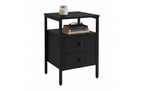Nachttisch 40 x 61 cm Schwarz Braun von relaxdays