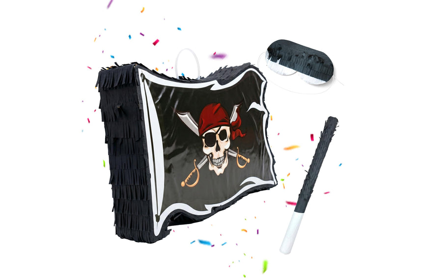 relaxdays Piraten Pirat, Schwarz/Weiss