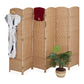 relaxdays Paravent 3-teilig aus Bambus, 120 x 170 cm, Hellbraun