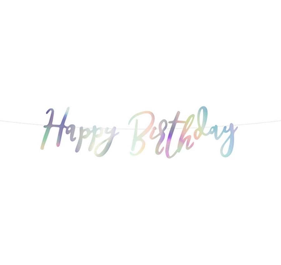 Partydeco Girlande Happy Birthday