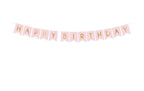 Girlande Happy Birthday aus schimmerndem Papier