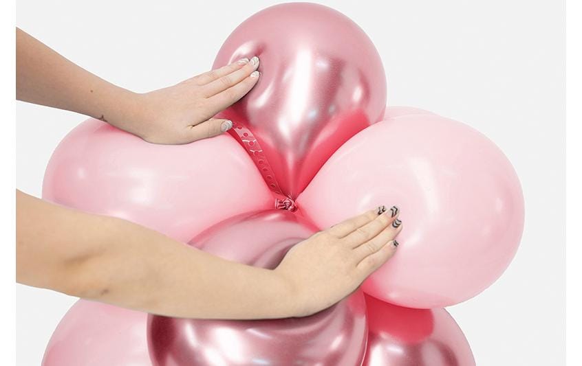 Partydeco Ballongirlande Band Transparent, 5 m , 1 Stk