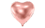 Folienballon Herz Beige Gold 45 cm von Partydeco