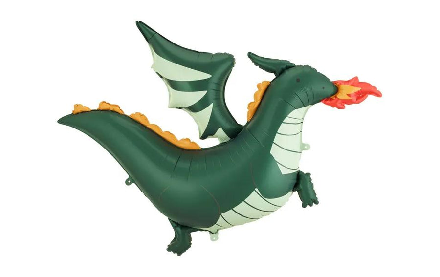 Partydeco PartyDeco Folienballon Drache Mehrfarbig/Dunkelgrün