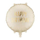 Partydeco Folienballon Happy Birthday 35 x 35 cm Marineblau