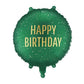 Partydeco Folienballon Happy Birthday 35 x 35 cm Marineblau