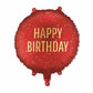 Partydeco Folienballon Happy Birthday 35 x 35 cm Marineblau