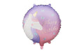 Partydeco Folienballon Happy Birthday 35 x 35 cm, Einhorn