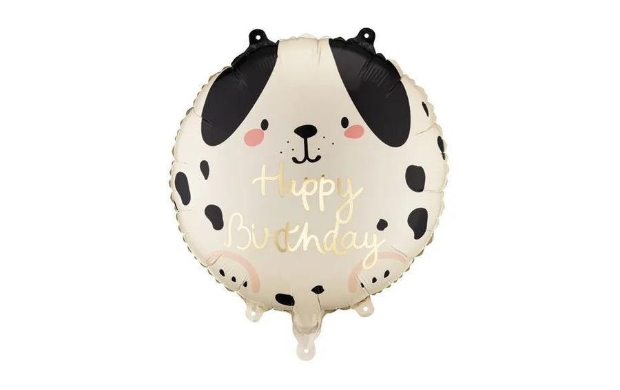 Partydeco Folienballon Happy Birthday 35 x 35 cm, Hund