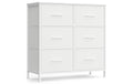 Kommode Weiss 73.7 x 76.7 cm Songmics