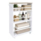 relaxdays Nischenordnungswagen 15 x 80 x 45 cm Schwarz/Braun