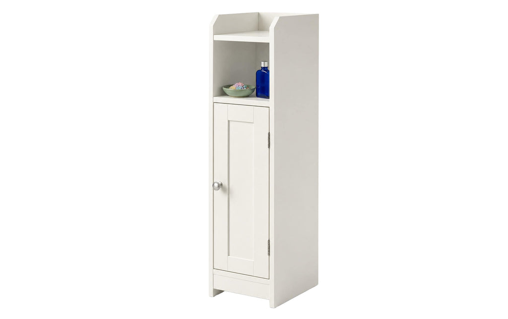 Badschrank Lamell 50 x 92 cm Braun Bambus relaxdays