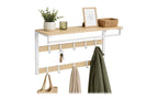 Garderobe 80 cm x 42 cm Schwarz/Braun von relaxdays